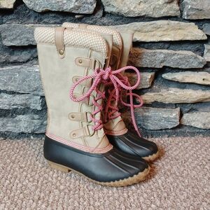 Esprit tall duck waterproof winter boots sz 6